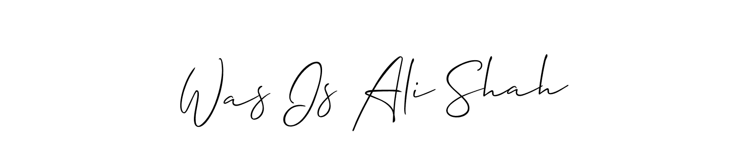 You can use this online signature creator to create a handwritten signature for the name Was Is Ali Shah. This is the best online autograph maker. Was Is Ali Shah signature style 2 images and pictures png