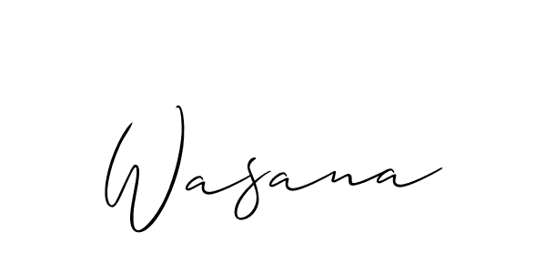 Best and Professional Signature Style for Wasana. Allison_Script Best Signature Style Collection. Wasana signature style 2 images and pictures png