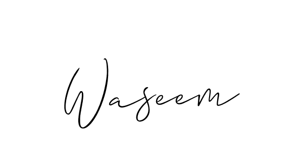 Similarly Allison_Script is the best handwritten signature design. Signature creator online .You can use it as an online autograph creator for name Waseem. Waseem signature style 2 images and pictures png