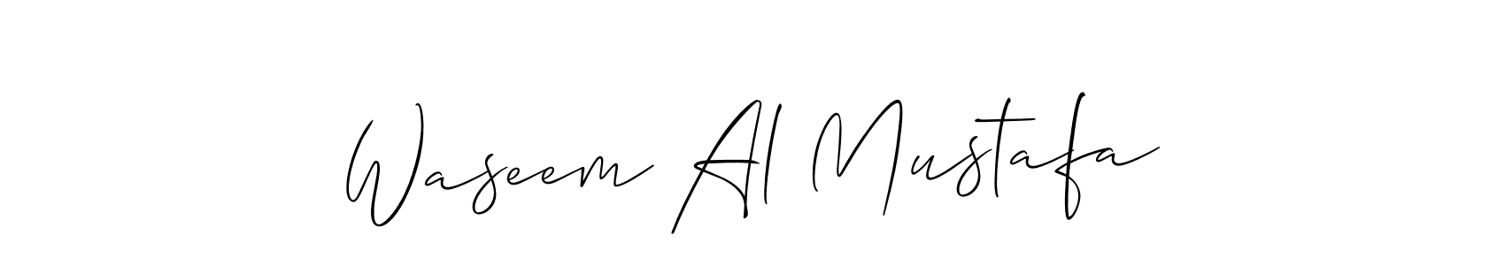 Also You can easily find your signature by using the search form. We will create Waseem Al Mustafa name handwritten signature images for you free of cost using Allison_Script sign style. Waseem Al Mustafa signature style 2 images and pictures png