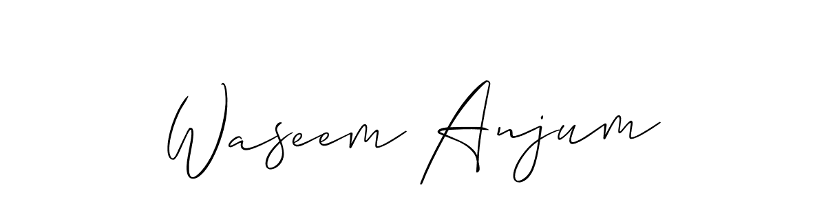 You should practise on your own different ways (Allison_Script) to write your name (Waseem Anjum) in signature. don't let someone else do it for you. Waseem Anjum signature style 2 images and pictures png