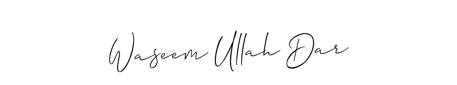 You can use this online signature creator to create a handwritten signature for the name Waseem Ullah Dar. This is the best online autograph maker. Waseem Ullah Dar signature style 2 images and pictures png