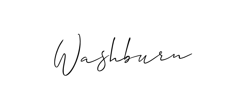 Use a signature maker to create a handwritten signature online. With this signature software, you can design (Allison_Script) your own signature for name Washburn. Washburn signature style 2 images and pictures png