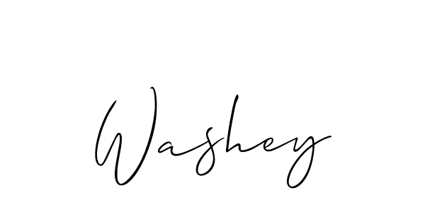 Washey stylish signature style. Best Handwritten Sign (Allison_Script) for my name. Handwritten Signature Collection Ideas for my name Washey. Washey signature style 2 images and pictures png