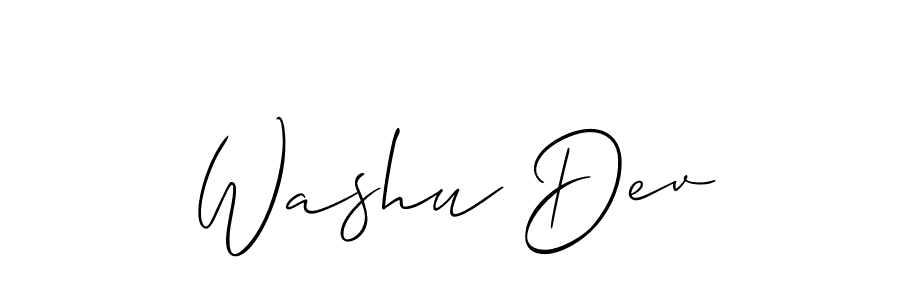Allison_Script is a professional signature style that is perfect for those who want to add a touch of class to their signature. It is also a great choice for those who want to make their signature more unique. Get Washu Dev name to fancy signature for free. Washu Dev signature style 2 images and pictures png