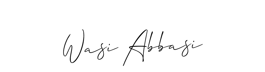 Also You can easily find your signature by using the search form. We will create Wasi Abbasi name handwritten signature images for you free of cost using Allison_Script sign style. Wasi Abbasi signature style 2 images and pictures png