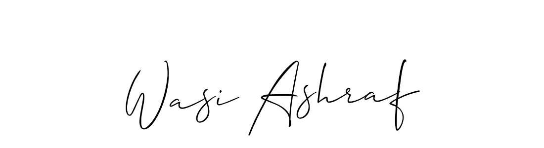 Design your own signature with our free online signature maker. With this signature software, you can create a handwritten (Allison_Script) signature for name Wasi Ashraf. Wasi Ashraf signature style 2 images and pictures png