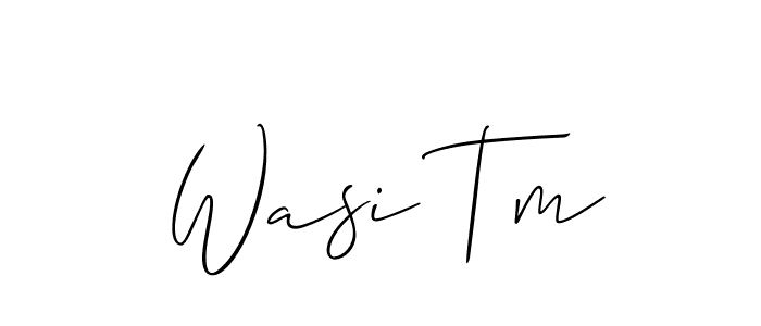 Best and Professional Signature Style for Wasi Tm. Allison_Script Best Signature Style Collection. Wasi Tm signature style 2 images and pictures png