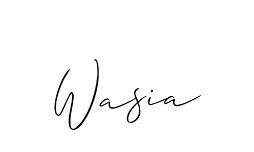 How to make Wasia name signature. Use Allison_Script style for creating short signs online. This is the latest handwritten sign. Wasia signature style 2 images and pictures png
