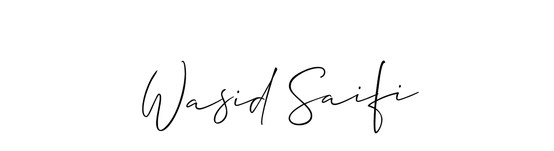 Make a short Wasid Saifi signature style. Manage your documents anywhere anytime using Allison_Script. Create and add eSignatures, submit forms, share and send files easily. Wasid Saifi signature style 2 images and pictures png