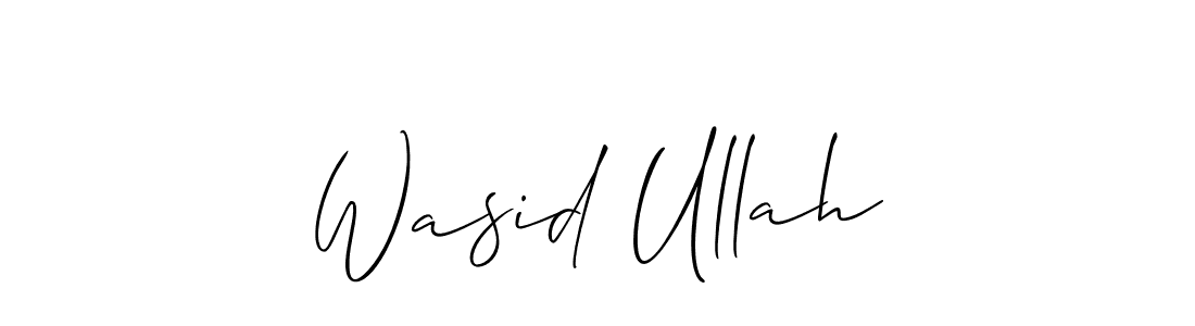 How to Draw Wasid Ullah signature style? Allison_Script is a latest design signature styles for name Wasid Ullah. Wasid Ullah signature style 2 images and pictures png