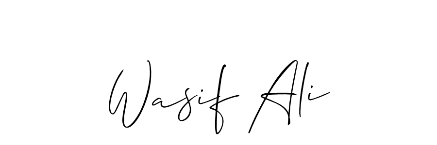 Create a beautiful signature design for name Wasif Ali. With this signature (Allison_Script) fonts, you can make a handwritten signature for free. Wasif Ali signature style 2 images and pictures png