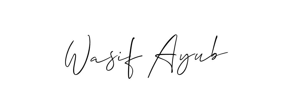 Make a beautiful signature design for name Wasif Ayub. Use this online signature maker to create a handwritten signature for free. Wasif Ayub signature style 2 images and pictures png