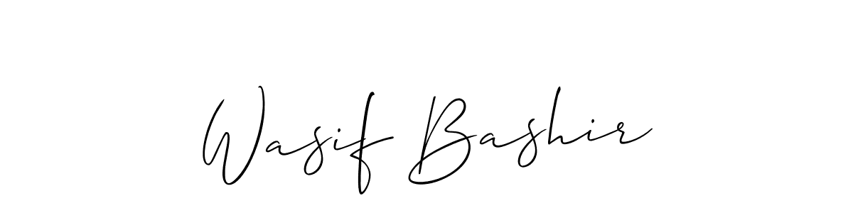 Use a signature maker to create a handwritten signature online. With this signature software, you can design (Allison_Script) your own signature for name Wasif Bashir. Wasif Bashir signature style 2 images and pictures png