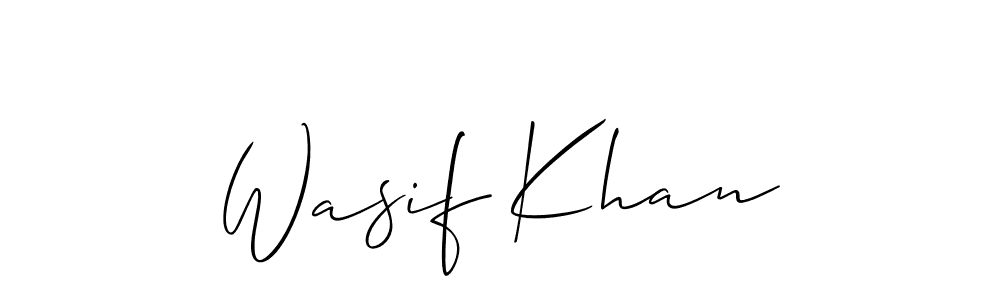 Also we have Wasif Khan name is the best signature style. Create professional handwritten signature collection using Allison_Script autograph style. Wasif Khan signature style 2 images and pictures png