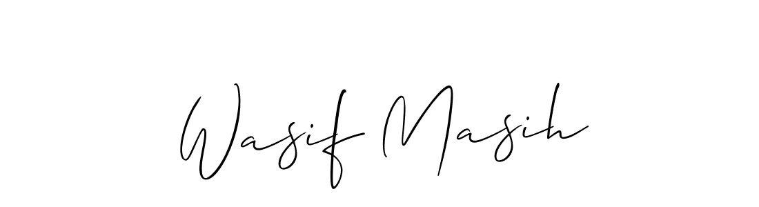 Best and Professional Signature Style for Wasif Masih. Allison_Script Best Signature Style Collection. Wasif Masih signature style 2 images and pictures png