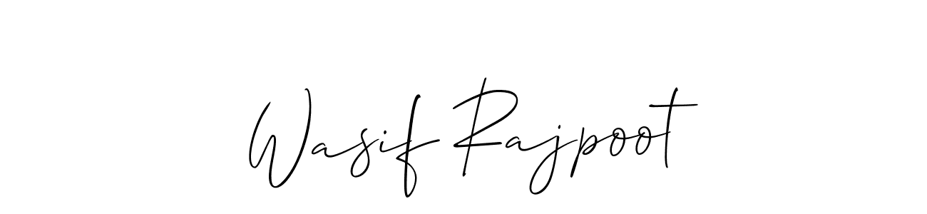 Design your own signature with our free online signature maker. With this signature software, you can create a handwritten (Allison_Script) signature for name Wasif Rajpoot. Wasif Rajpoot signature style 2 images and pictures png