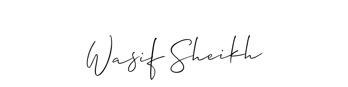 Best and Professional Signature Style for Wasif Sheikh. Allison_Script Best Signature Style Collection. Wasif Sheikh signature style 2 images and pictures png