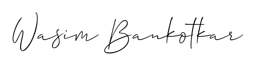 Master the art of signing with Wasim Bankotkar written in fluent Allison_Script script. A great template to practice and refine your handwriting. Wasim Bankotkar signature style 2 images and pictures png