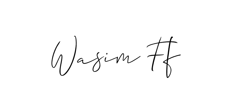 Once you've used our free online signature maker to create your best signature Allison_Script style, it's time to enjoy all of the benefits that Wasim Ff name signing documents. Wasim Ff signature style 2 images and pictures png