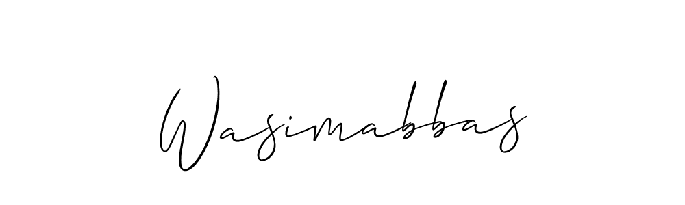The best way (Allison_Script) to make a short signature is to pick only two or three words in your name. The name Wasimabbas include a total of six letters. For converting this name. Wasimabbas signature style 2 images and pictures png