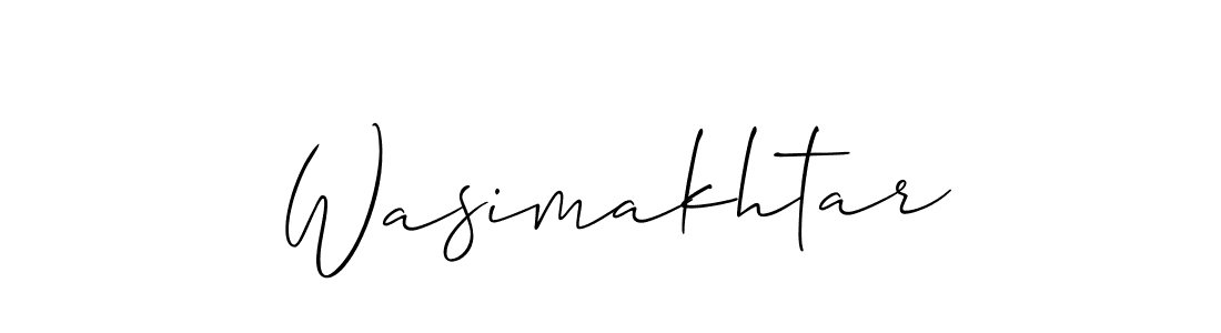 Wasimakhtar stylish signature style. Best Handwritten Sign (Allison_Script) for my name. Handwritten Signature Collection Ideas for my name Wasimakhtar. Wasimakhtar signature style 2 images and pictures png