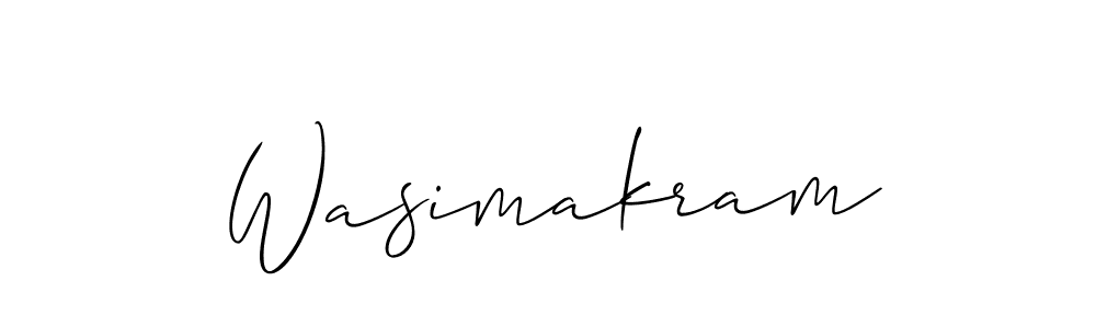 Allison_Script is a professional signature style that is perfect for those who want to add a touch of class to their signature. It is also a great choice for those who want to make their signature more unique. Get Wasimakram name to fancy signature for free. Wasimakram signature style 2 images and pictures png