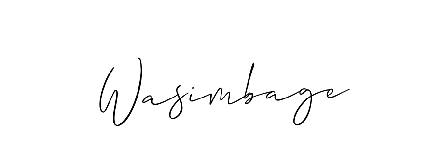 Make a short Wasimbage signature style. Manage your documents anywhere anytime using Allison_Script. Create and add eSignatures, submit forms, share and send files easily. Wasimbage signature style 2 images and pictures png
