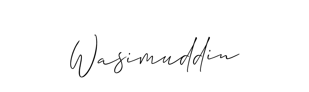 How to Draw Wasimuddin signature style? Allison_Script is a latest design signature styles for name Wasimuddin. Wasimuddin signature style 2 images and pictures png