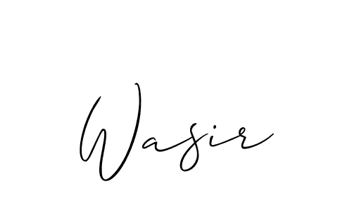 How to make Wasir signature? Allison_Script is a professional autograph style. Create handwritten signature for Wasir name. Wasir signature style 2 images and pictures png