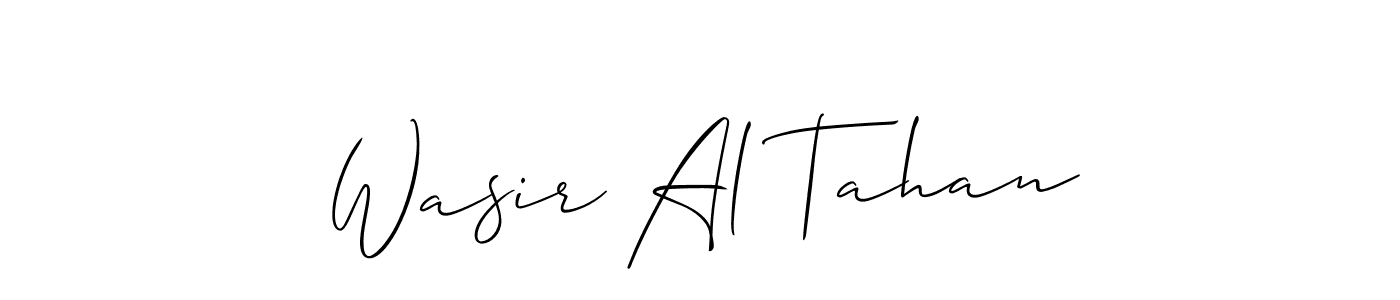 Similarly Allison_Script is the best handwritten signature design. Signature creator online .You can use it as an online autograph creator for name Wasir Al Tahan. Wasir Al Tahan signature style 2 images and pictures png