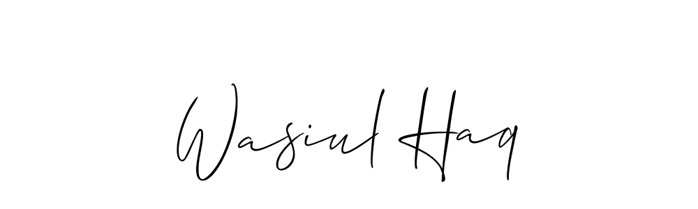 Make a beautiful signature design for name Wasiul Haq. Use this online signature maker to create a handwritten signature for free. Wasiul Haq signature style 2 images and pictures png