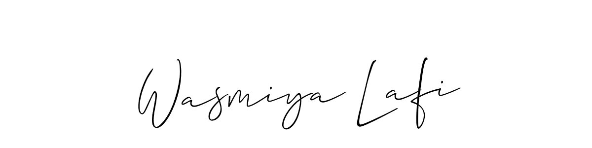 Similarly Allison_Script is the best handwritten signature design. Signature creator online .You can use it as an online autograph creator for name Wasmiya Lafi. Wasmiya Lafi signature style 2 images and pictures png