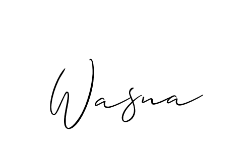 Make a short Wasna signature style. Manage your documents anywhere anytime using Allison_Script. Create and add eSignatures, submit forms, share and send files easily. Wasna signature style 2 images and pictures png