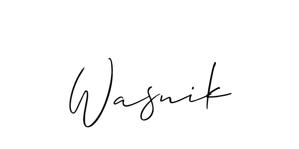 Make a short Wasnik signature style. Manage your documents anywhere anytime using Allison_Script. Create and add eSignatures, submit forms, share and send files easily. Wasnik signature style 2 images and pictures png