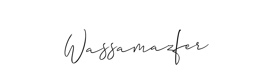 You should practise on your own different ways (Allison_Script) to write your name (Wassamazfer) in signature. don't let someone else do it for you. Wassamazfer signature style 2 images and pictures png
