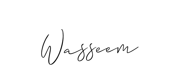 You can use this online signature creator to create a handwritten signature for the name Wasseem. This is the best online autograph maker. Wasseem signature style 2 images and pictures png