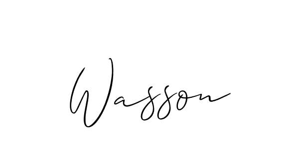 Make a beautiful signature design for name Wasson. Use this online signature maker to create a handwritten signature for free. Wasson signature style 2 images and pictures png