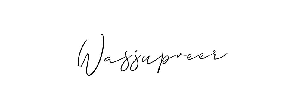 You should practise on your own different ways (Allison_Script) to write your name (Wassupveer) in signature. don't let someone else do it for you. Wassupveer signature style 2 images and pictures png