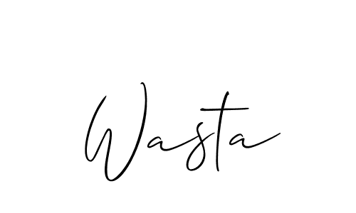 How to make Wasta name signature. Use Allison_Script style for creating short signs online. This is the latest handwritten sign. Wasta signature style 2 images and pictures png
