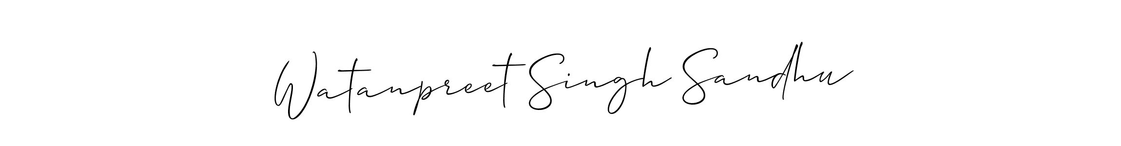 It looks lik you need a new signature style for name Watanpreet Singh Sandhu. Design unique handwritten (Allison_Script) signature with our free signature maker in just a few clicks. Watanpreet Singh Sandhu signature style 2 images and pictures png