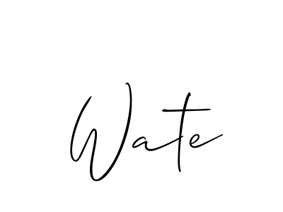 Here are the top 10 professional signature styles for the name Wate. These are the best autograph styles you can use for your name. Wate signature style 2 images and pictures png