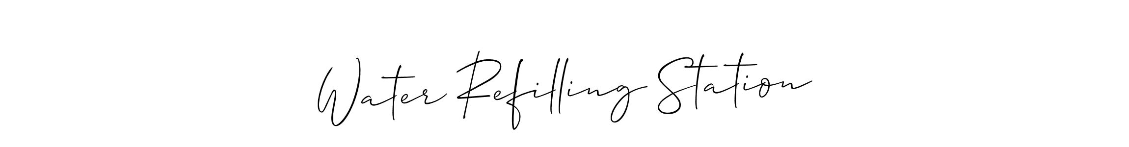 Water Refilling Station stylish signature style. Best Handwritten Sign (Allison_Script) for my name. Handwritten Signature Collection Ideas for my name Water Refilling Station. Water Refilling Station signature style 2 images and pictures png