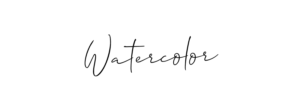 You should practise on your own different ways (Allison_Script) to write your name (Watercolor) in signature. don't let someone else do it for you. Watercolor signature style 2 images and pictures png