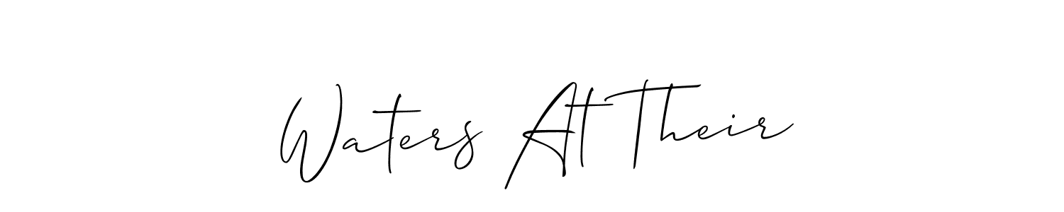 Also we have Waters At Their name is the best signature style. Create professional handwritten signature collection using Allison_Script autograph style. Waters At Their signature style 2 images and pictures png