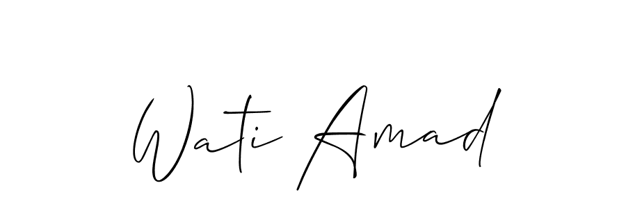You can use this online signature creator to create a handwritten signature for the name Wati Amad. This is the best online autograph maker. Wati Amad signature style 2 images and pictures png