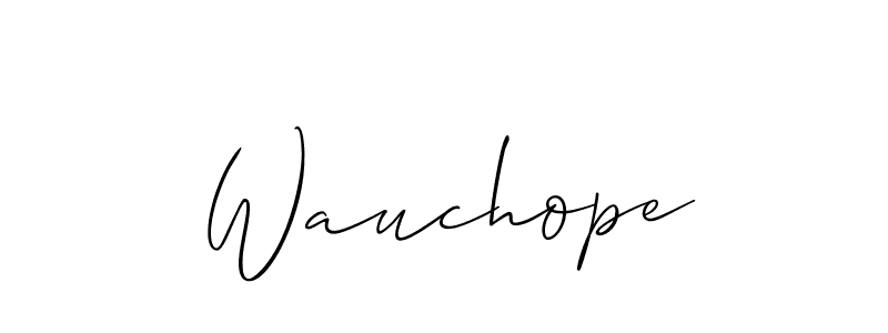 Also You can easily find your signature by using the search form. We will create Wauchope name handwritten signature images for you free of cost using Allison_Script sign style. Wauchope signature style 2 images and pictures png