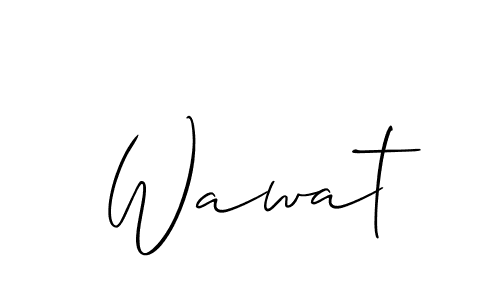 Check out images of Autograph of Wawat name. Actor Wawat Signature Style. Allison_Script is a professional sign style online. Wawat signature style 2 images and pictures png