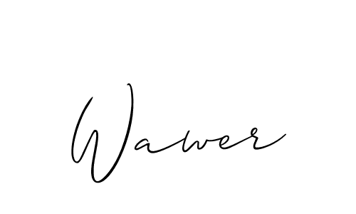 Similarly Allison_Script is the best handwritten signature design. Signature creator online .You can use it as an online autograph creator for name Wawer. Wawer signature style 2 images and pictures png