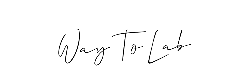 if you are searching for the best signature style for your name Way To Lab. so please give up your signature search. here we have designed multiple signature styles  using Allison_Script. Way To Lab signature style 2 images and pictures png